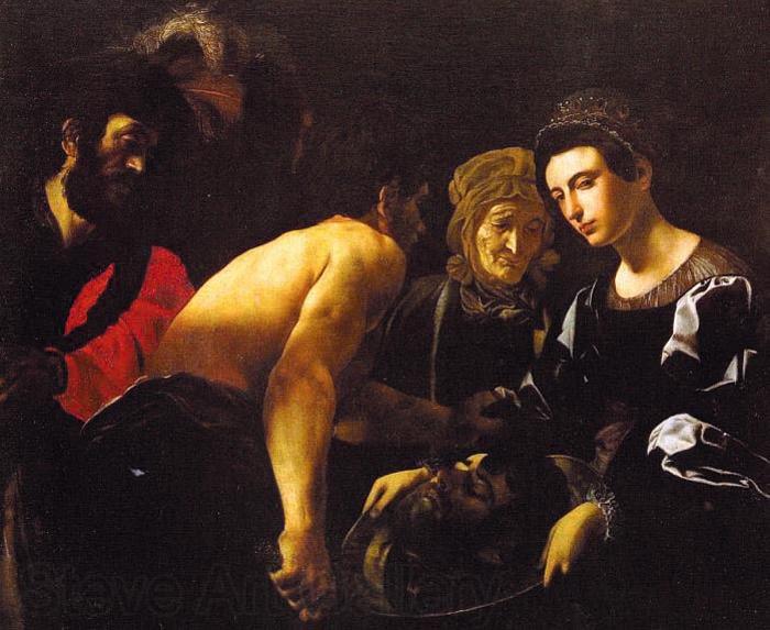 CARACCIOLO, Giovanni Battista Salome g Spain oil painting art